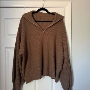 SHEIN Brown Knit Sweater